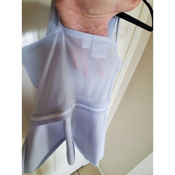 Puma Womens Top Blue M Xtreme Tight Frilled Active Tank  New - Picture 7 of 12